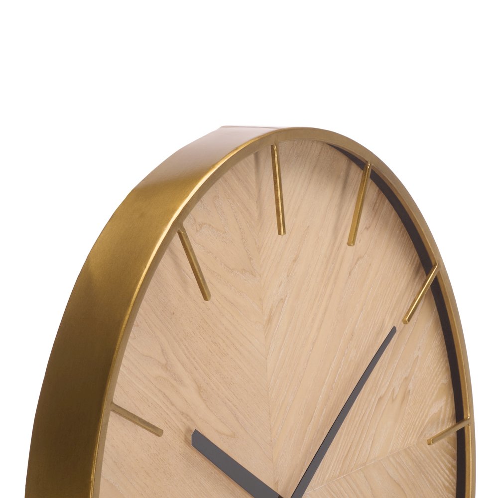 Macsen Wood & Iron Clock. Picture 2