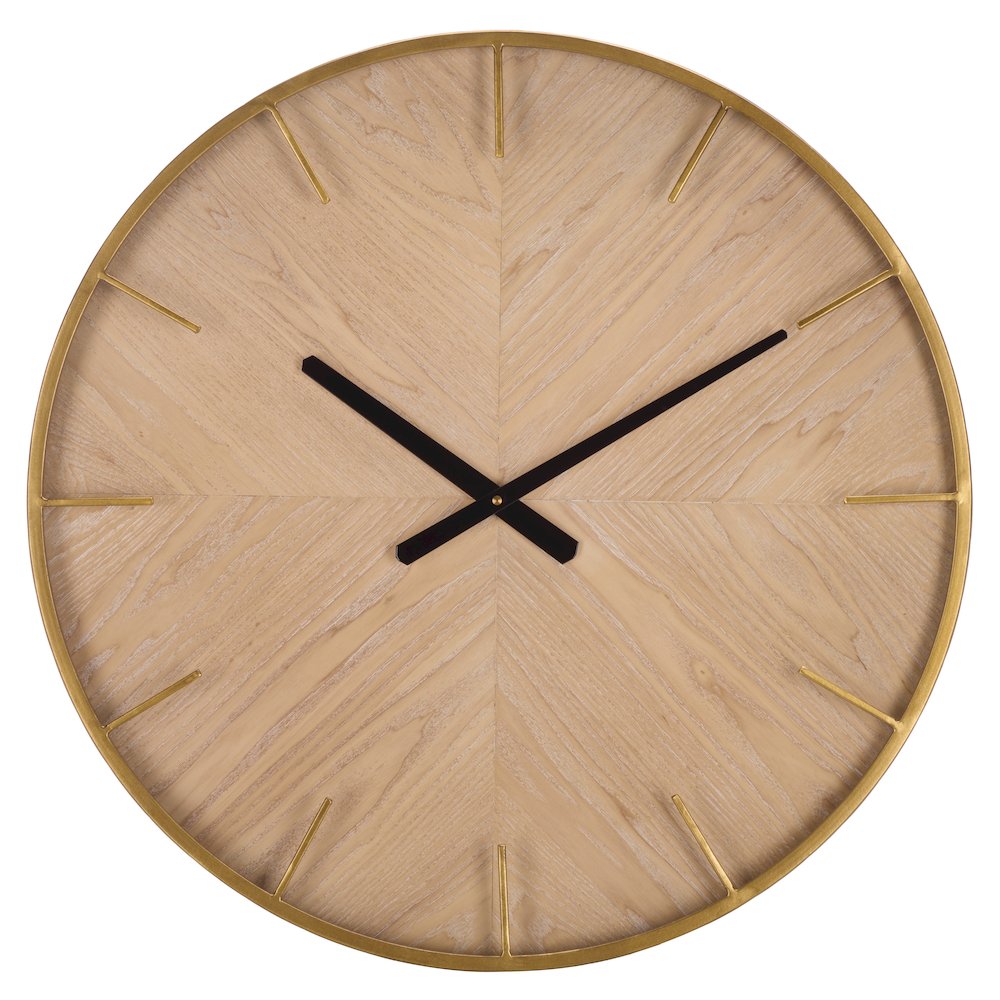 Macsen Wood & Iron Clock. Picture 4