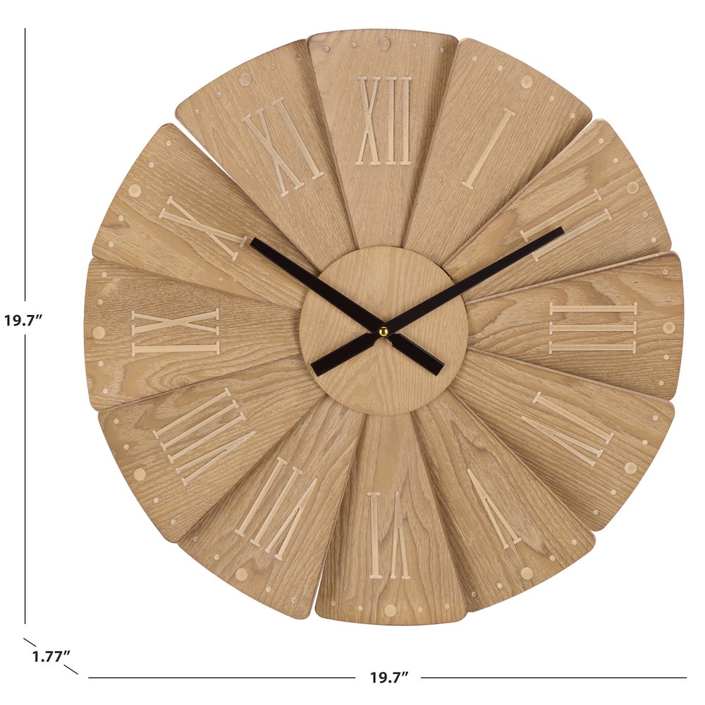 Beathan Wood Clock/Natural. Picture 3
