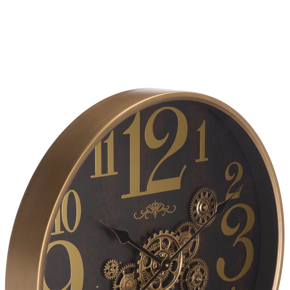 Harrietta Large Numbered Gear Clock/Black. Picture 2