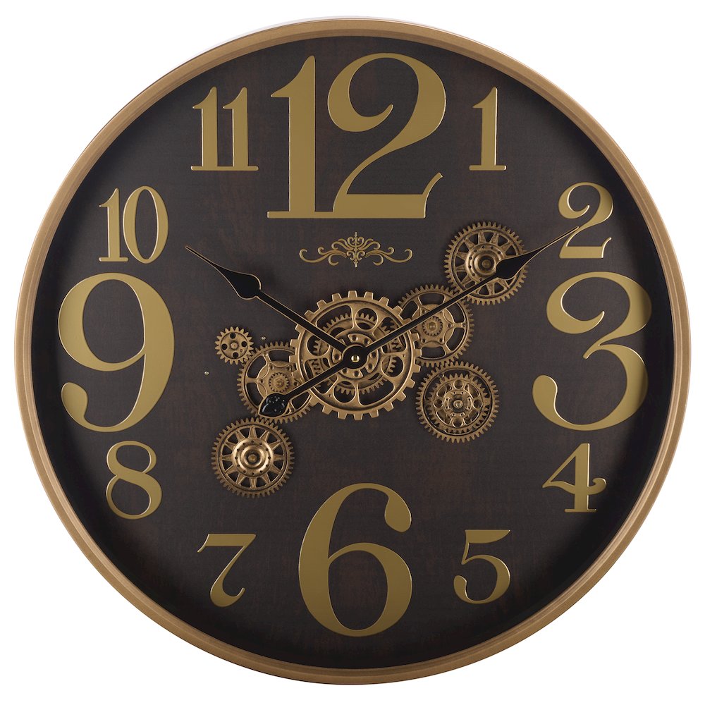 Harrietta Large Numbered Gear Clock/Black. Picture 4