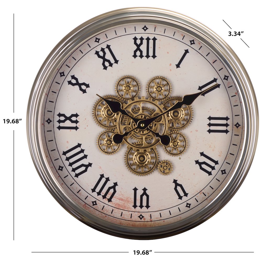 Hayward Roman Gear Clock/White. Picture 3