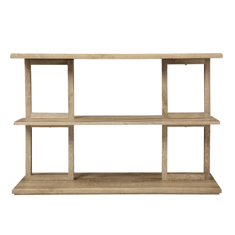 Markworth Geometric Console Table in Brown Color. Picture 2
