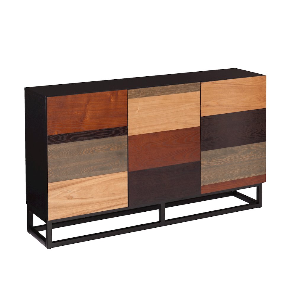 Harvey Multi-Tonal Credenza in Brown Color. Picture 1