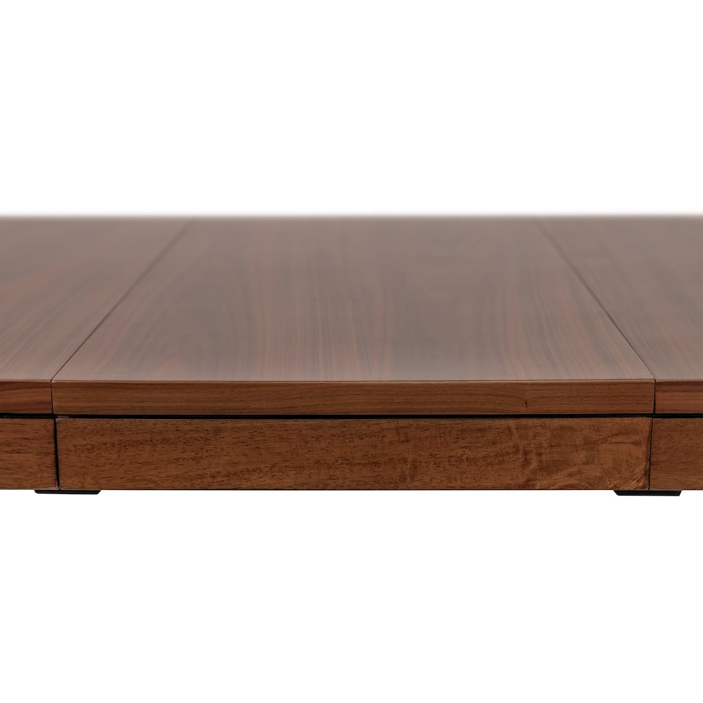 Mid-Century Modern Wood Kitchen Dining Table with Six Chairs, Brown. Picture 19