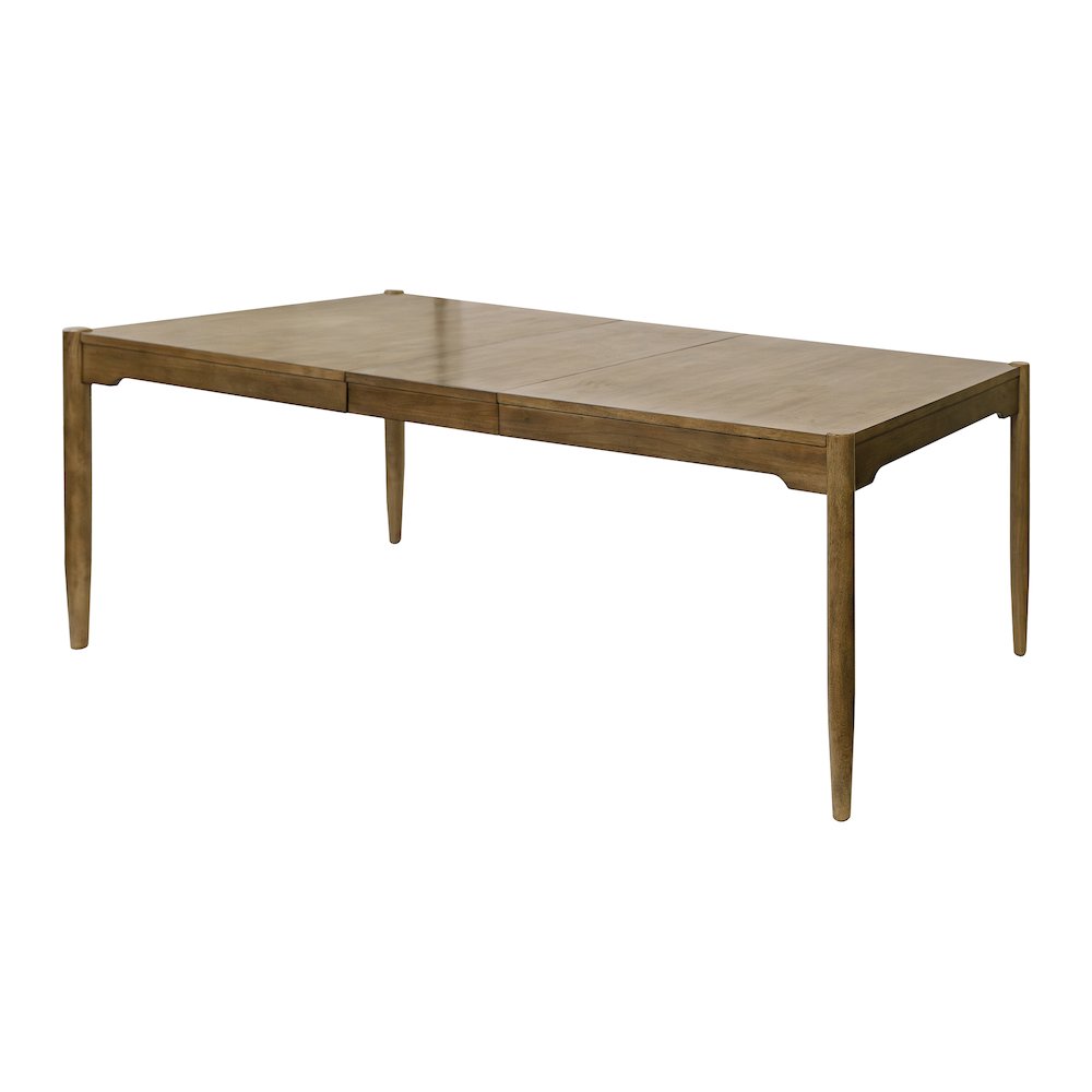 Lachlan Modern Wood Rectangular Kitchen Dining Table with Eight Chairs, Brown. Picture 23