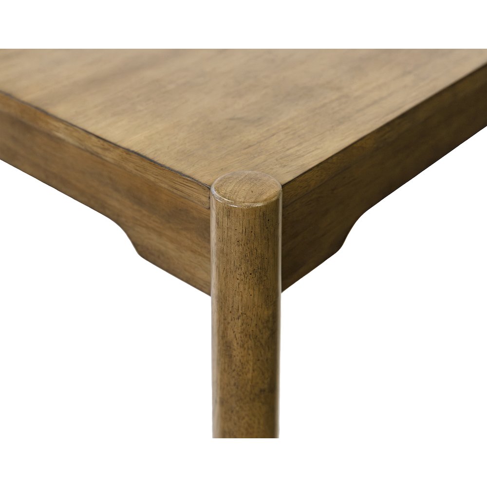 Lachlan Modern Wood Rectangular Kitchen Dining Table with Eight Chairs, Brown. Picture 25