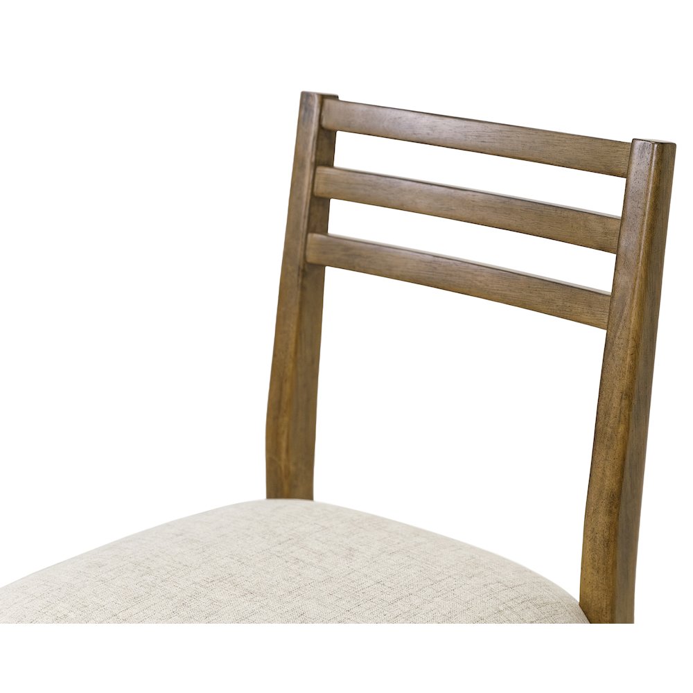 Lachlan Modern Wood Square Counter Height Kitchen Table with Four Chairs, Brown. Picture 12