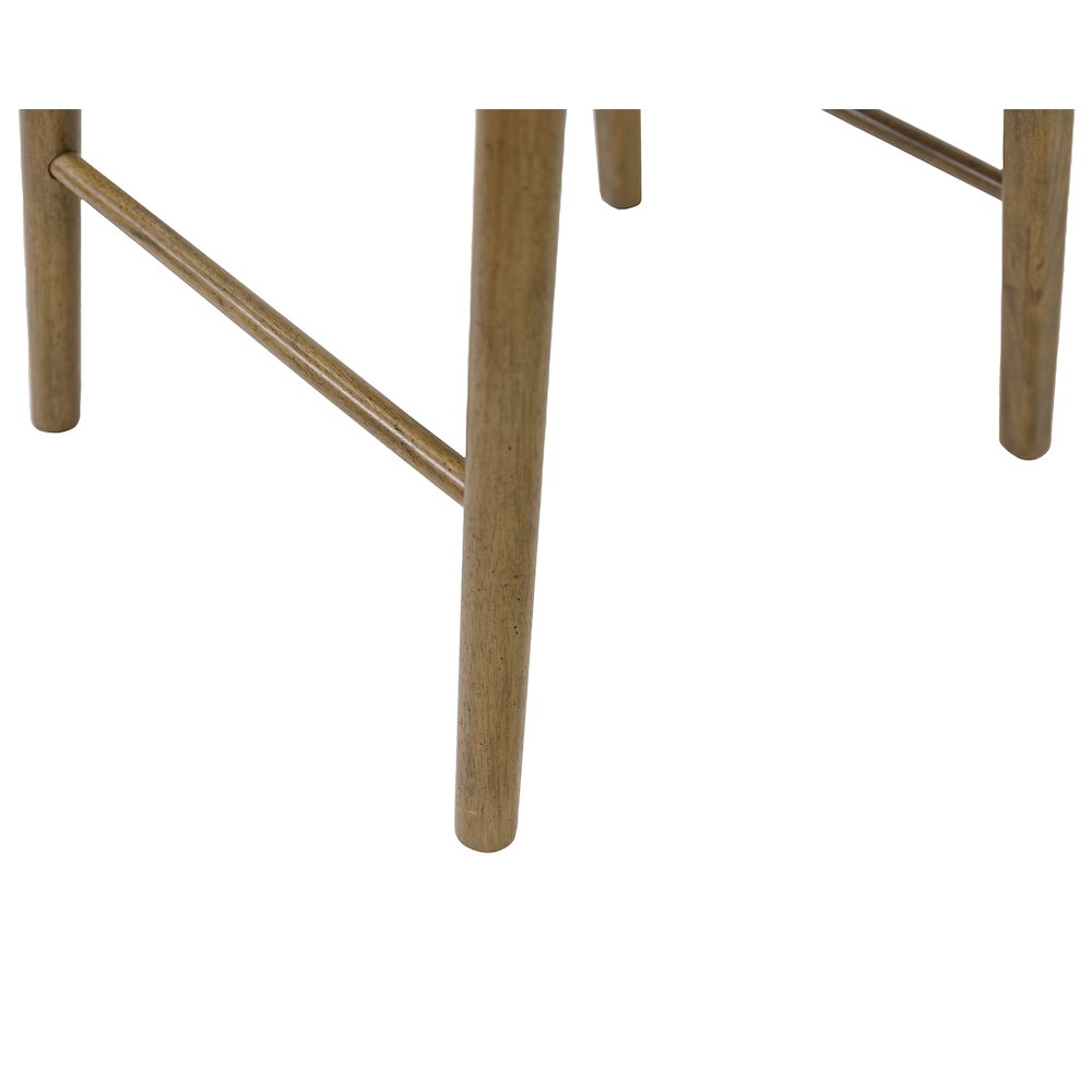 Lachlan Modern Wood Square Counter Height Kitchen Table with Four Chairs, Brown. Picture 14