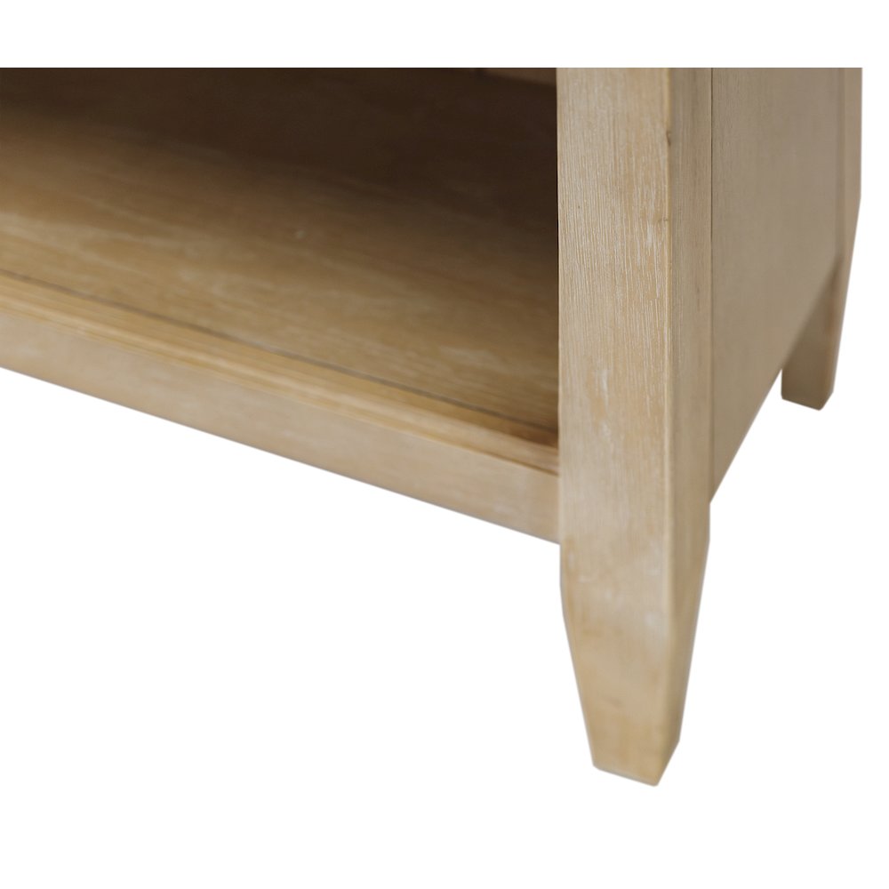 Laurel Modern Wood Open Bookcase Wall, Light Brown. Picture 10