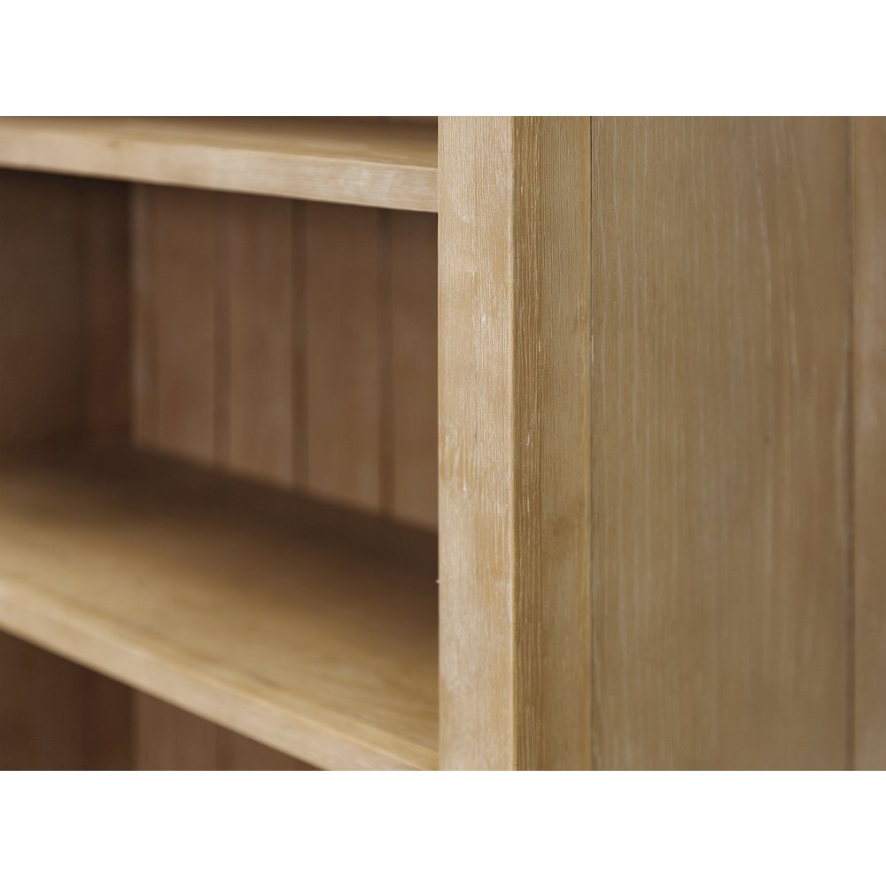 Laurel Modern Wood Open Bookcase Wall, Light Brown. Picture 11