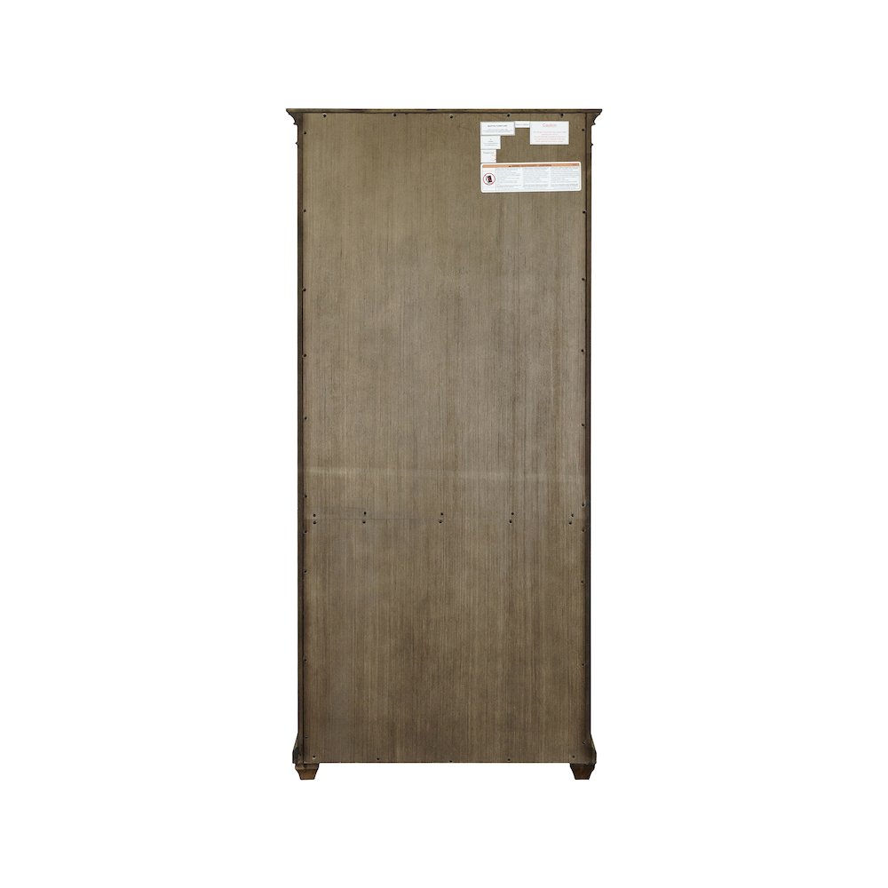 Porter Wood Open Bookcase, Fully Assembled, Brown. Picture 5