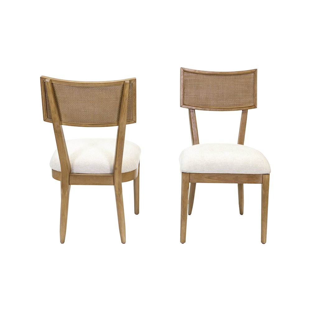 Quincey Coastal Wood Rectangular Kitchen Table with Six Chairs. Picture 3