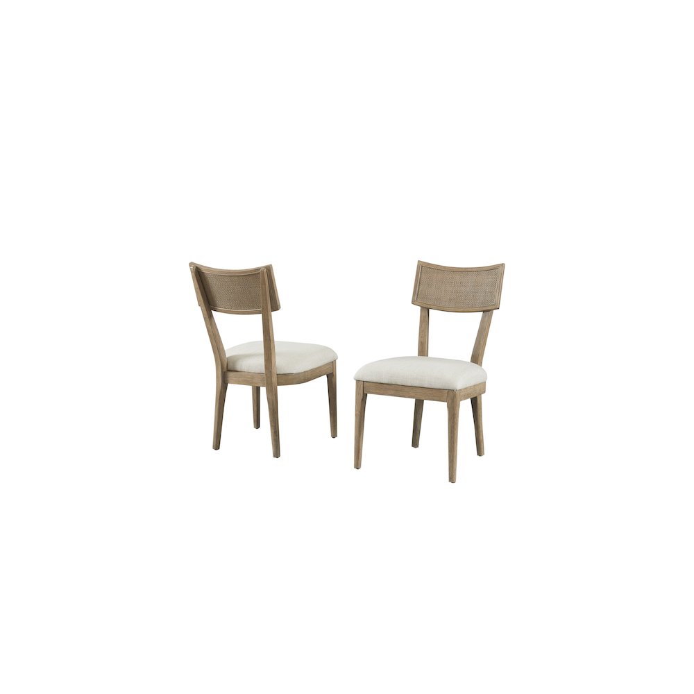 Quincey Coastal Wood Rectangular Kitchen Table with Six Chairs. Picture 5