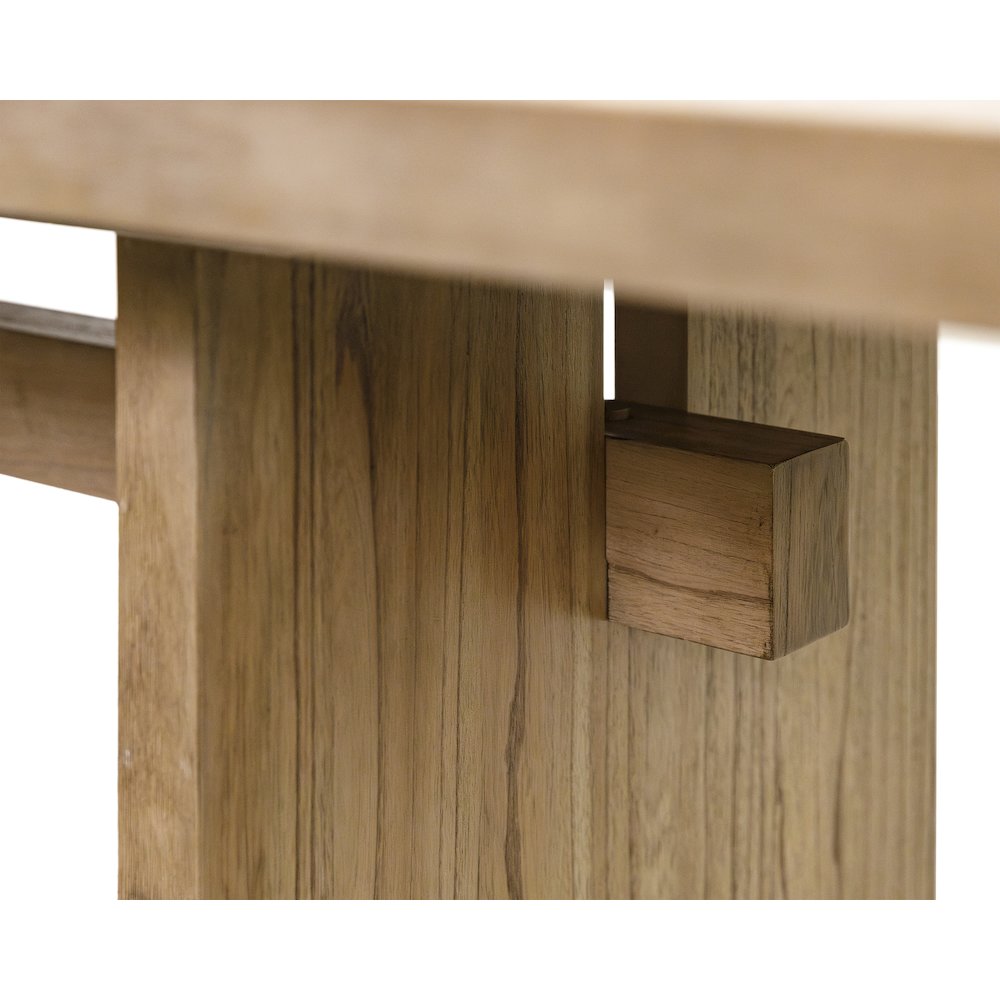 Quincey Coastal Wood Rectangular Kitchen Table with Six Chairs. Picture 22