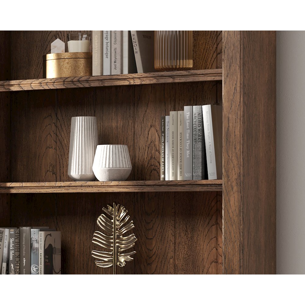 Stratton 8' Tall Bookcase Wall With Ladder, Storage. Picture 5