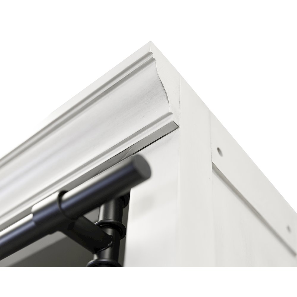 Toulouse Three 8' Tall Bookcase Wall With Fireplace and Ladder, Storage. Picture 11