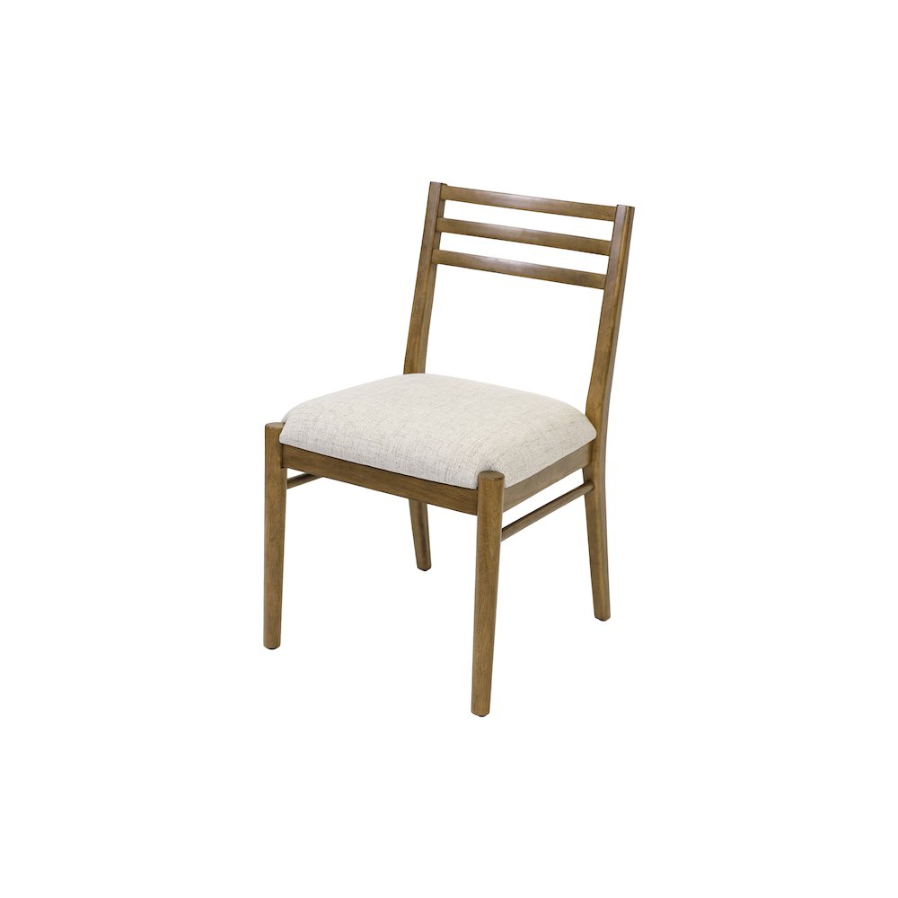 Lachlan Modern Wood Rectangular Kitchen Dining Table with Eight Chairs, Brown. Picture 4