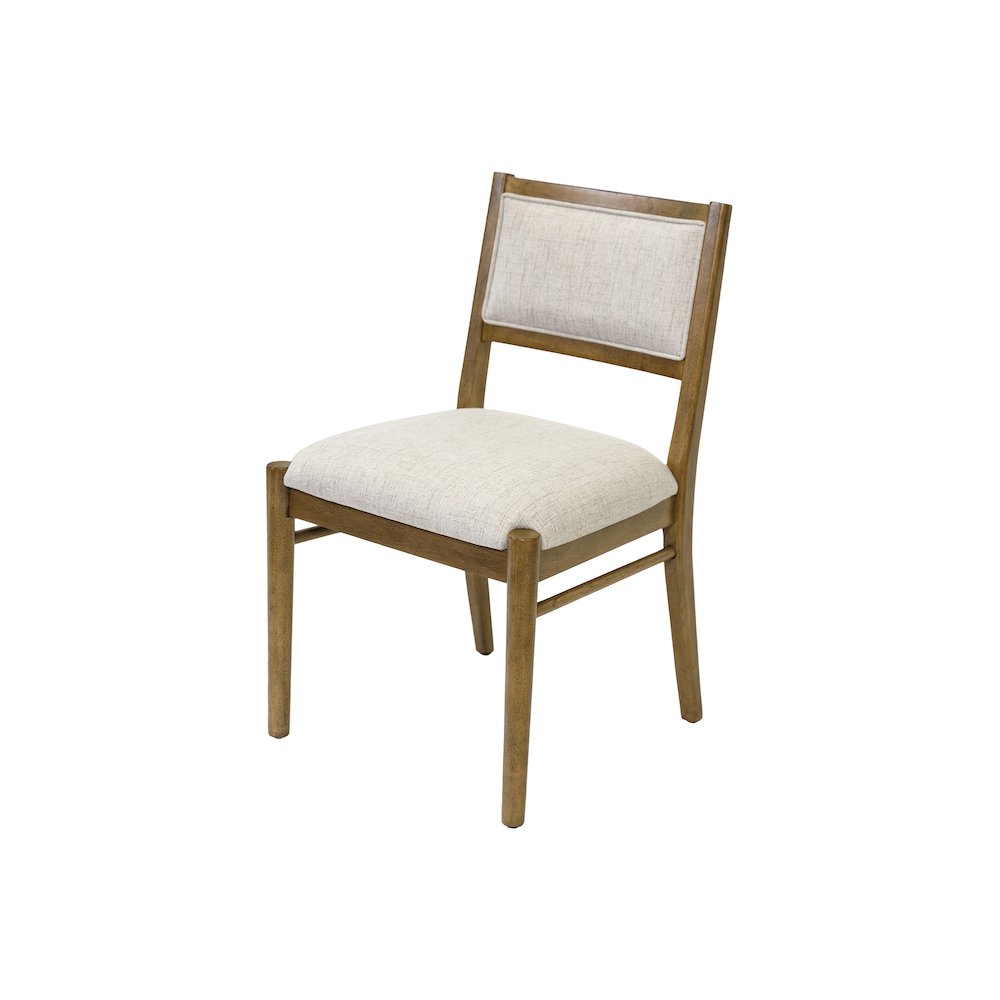 Lachlan Modern Wood Rectangular Kitchen Dining Table with Eight Chairs, Brown. Picture 13