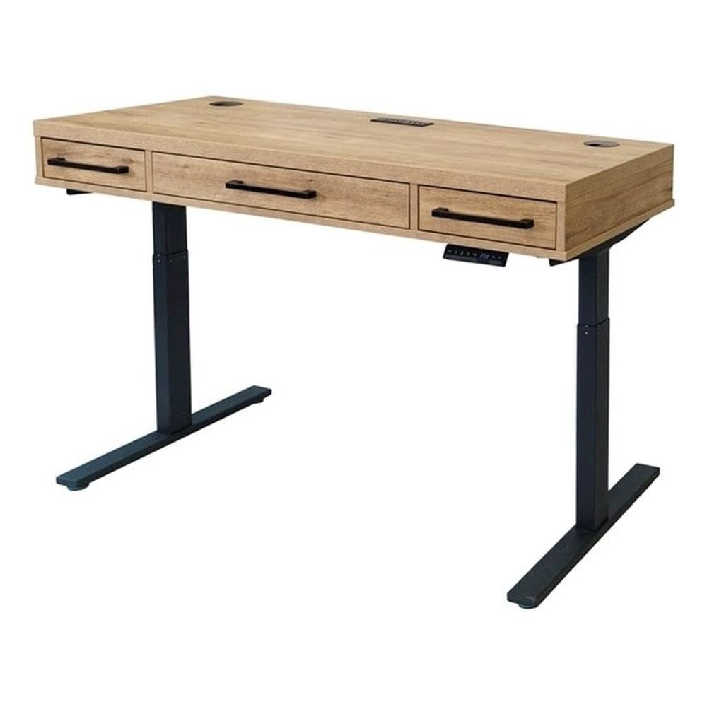 Mason Laminate Office Electronic Sit/Stand Desk. Picture 1