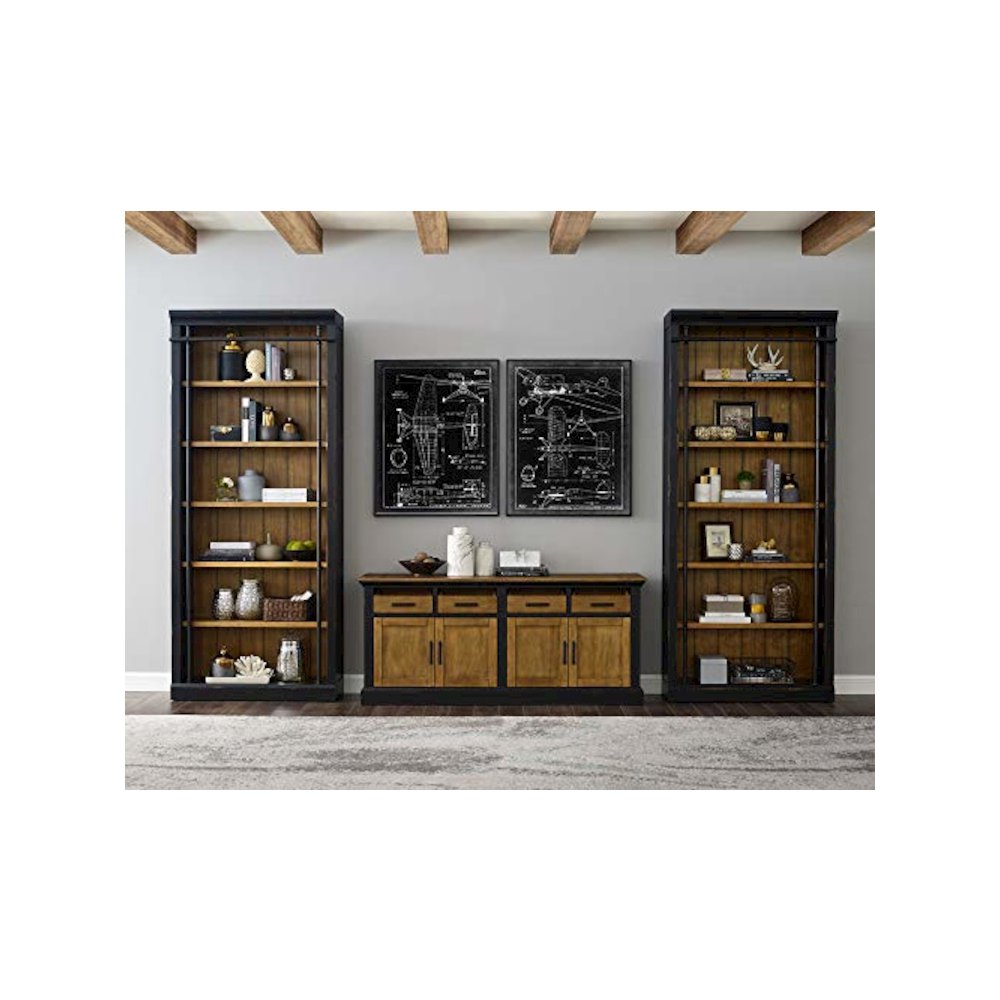 Toulouse 8' Tall Wood Bookcase, Storage. Picture 7