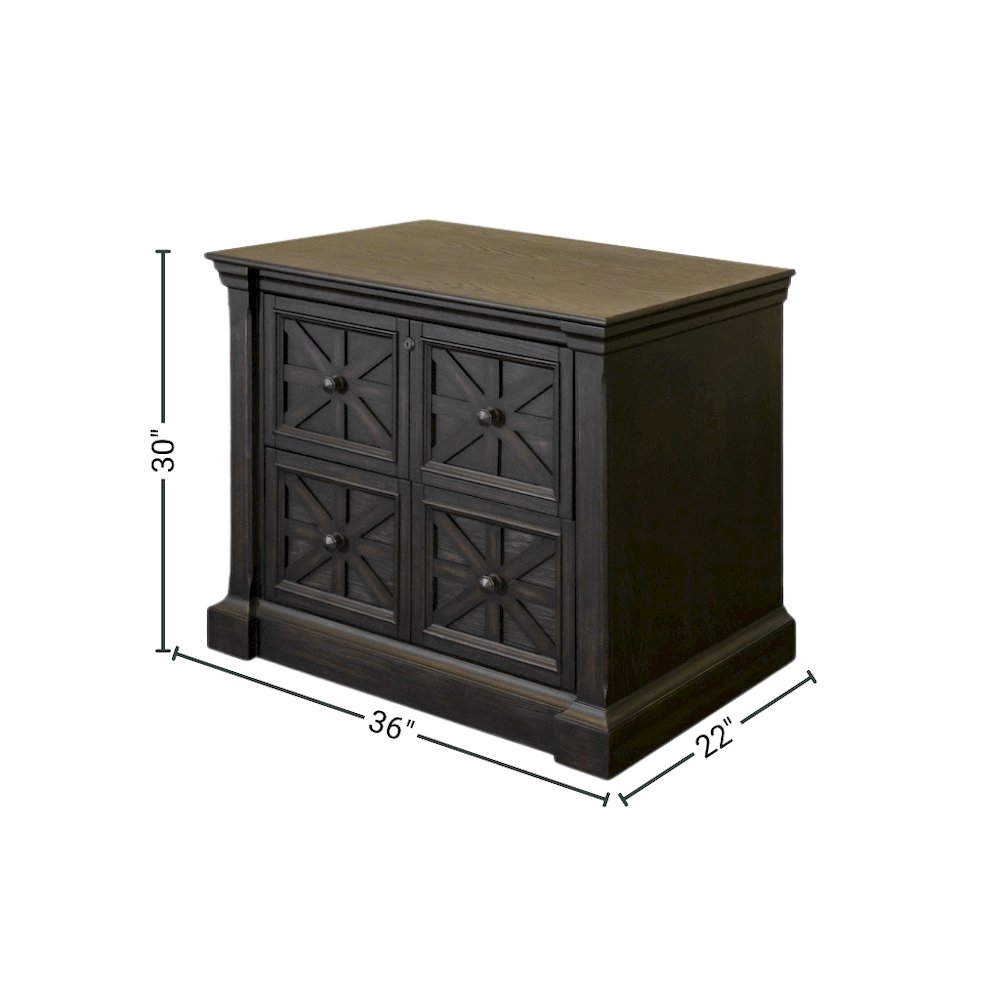 Brown Wooden Filing Cabinet with Drawers, Decorative Office Cabinet. Picture 12