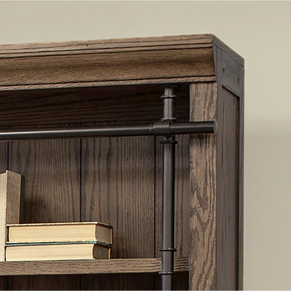Avondale 8' Tall Bookcase Wall With Ladder, Storage. Picture 4