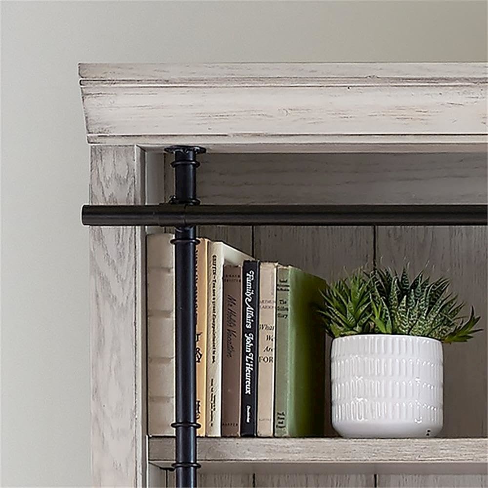 Avondale 8' Tall Bookcase Wall With Ladder. Picture 7