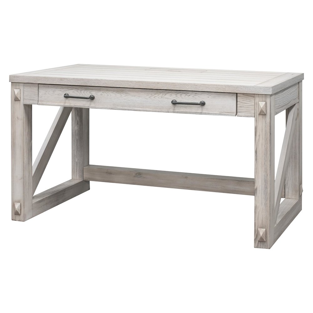 Writing Desk, Writing Table, Wood Office Desk, White. Picture 2