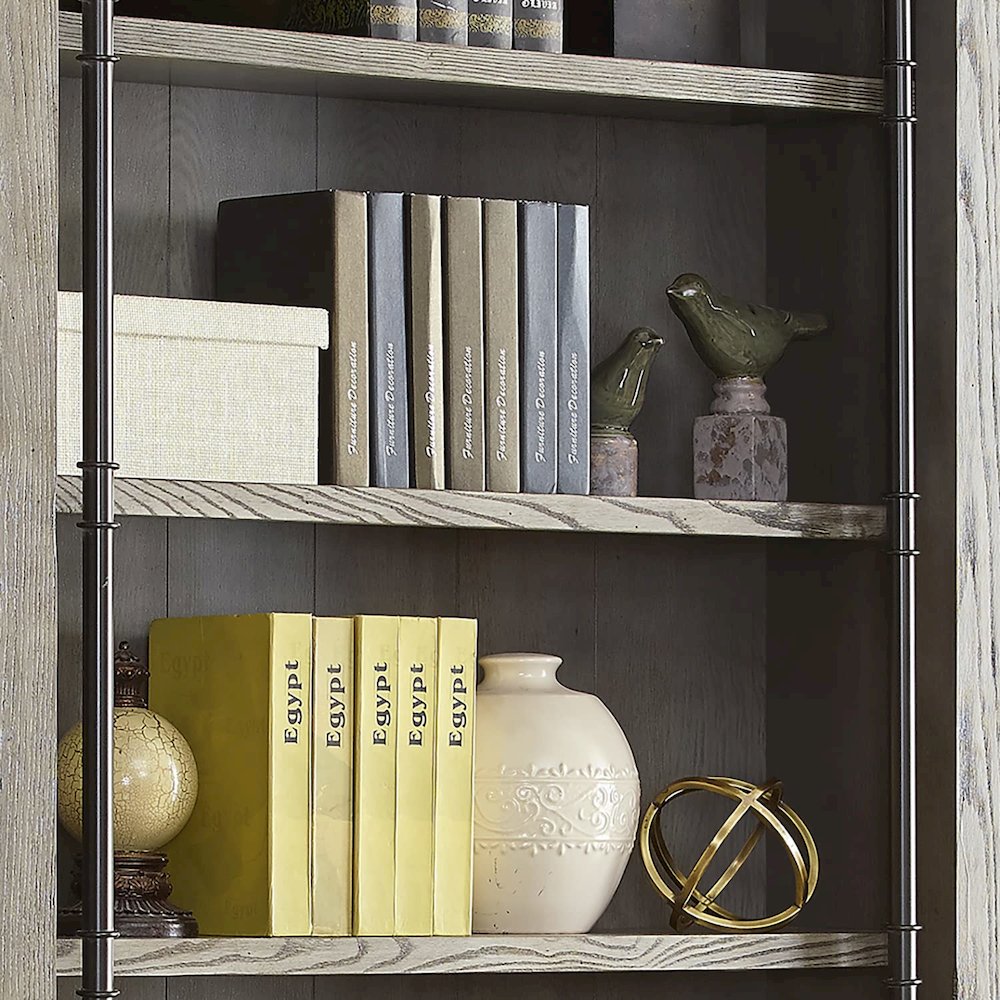 Avondale 8' Tall Bookcase Wall With Ladder. Picture 5