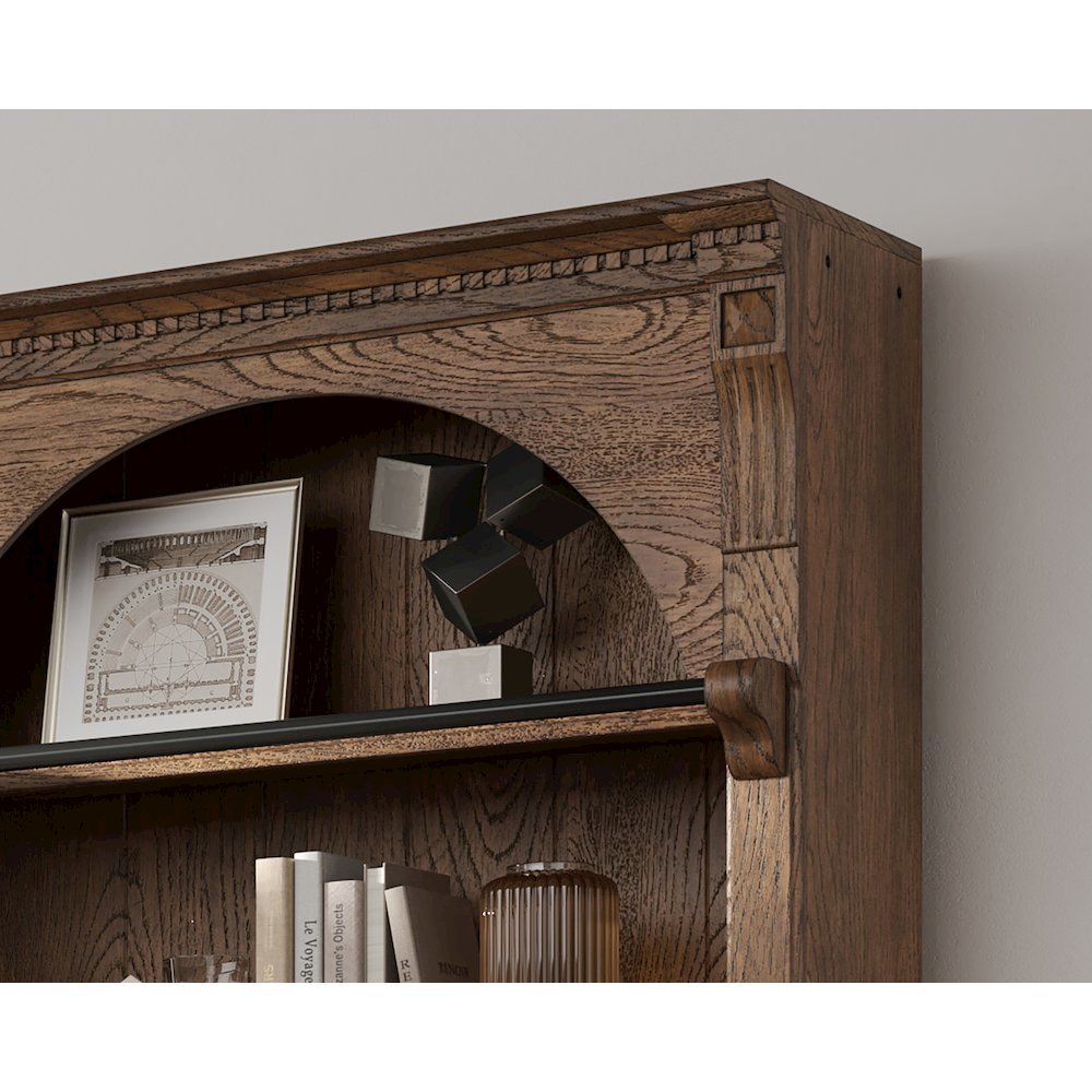 Tall Ladder Bookcase Wall Unit with Storage, Barrister Library Design. Picture 5