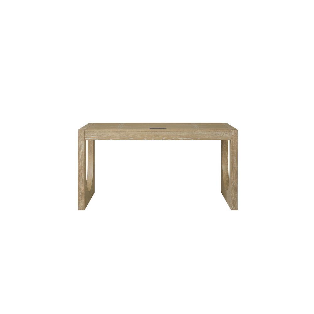 Modern Light Brown Desk – 55 Inch Computer Desk With Long Table Design. Picture 7