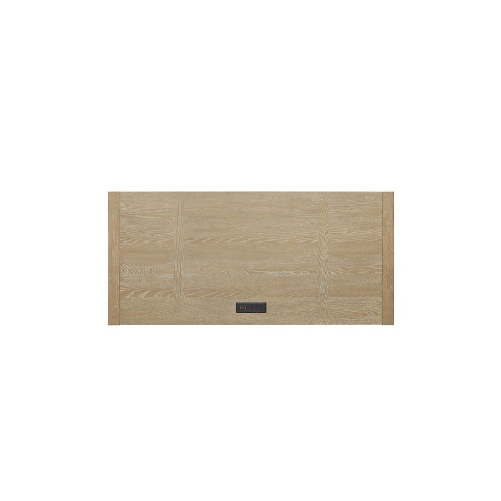 Modern Light Brown Desk – 55 Inch Computer Desk With Long Table Design. Picture 8