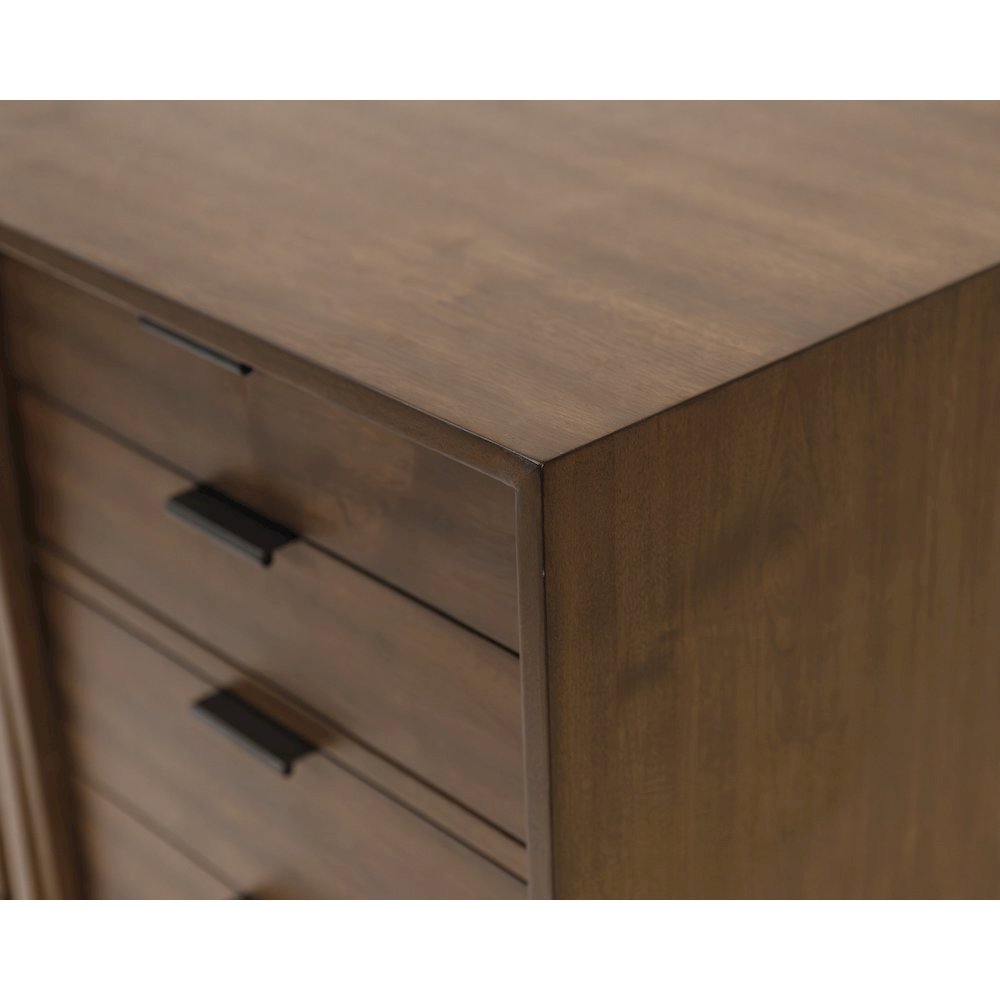 Small Console Table, File Drawer, 3 Drawers, Cabinet Storage, Brown. Picture 5