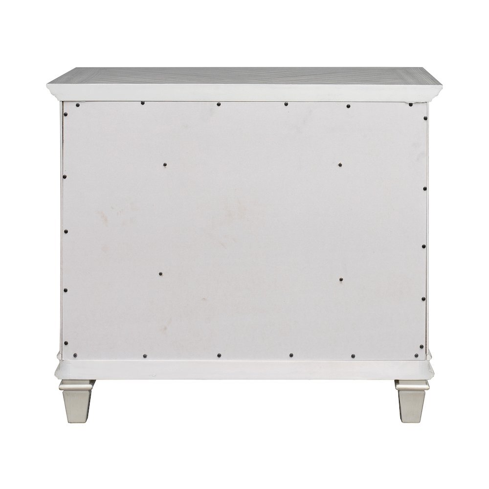 White Wood File Cabinet with Lock, 3-Drawer Lateral Filing Cabinet. Picture 5