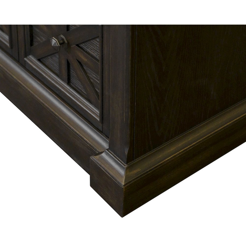 Brown Wooden Filing Cabinet with Drawers, Decorative Office Cabinet. Picture 5