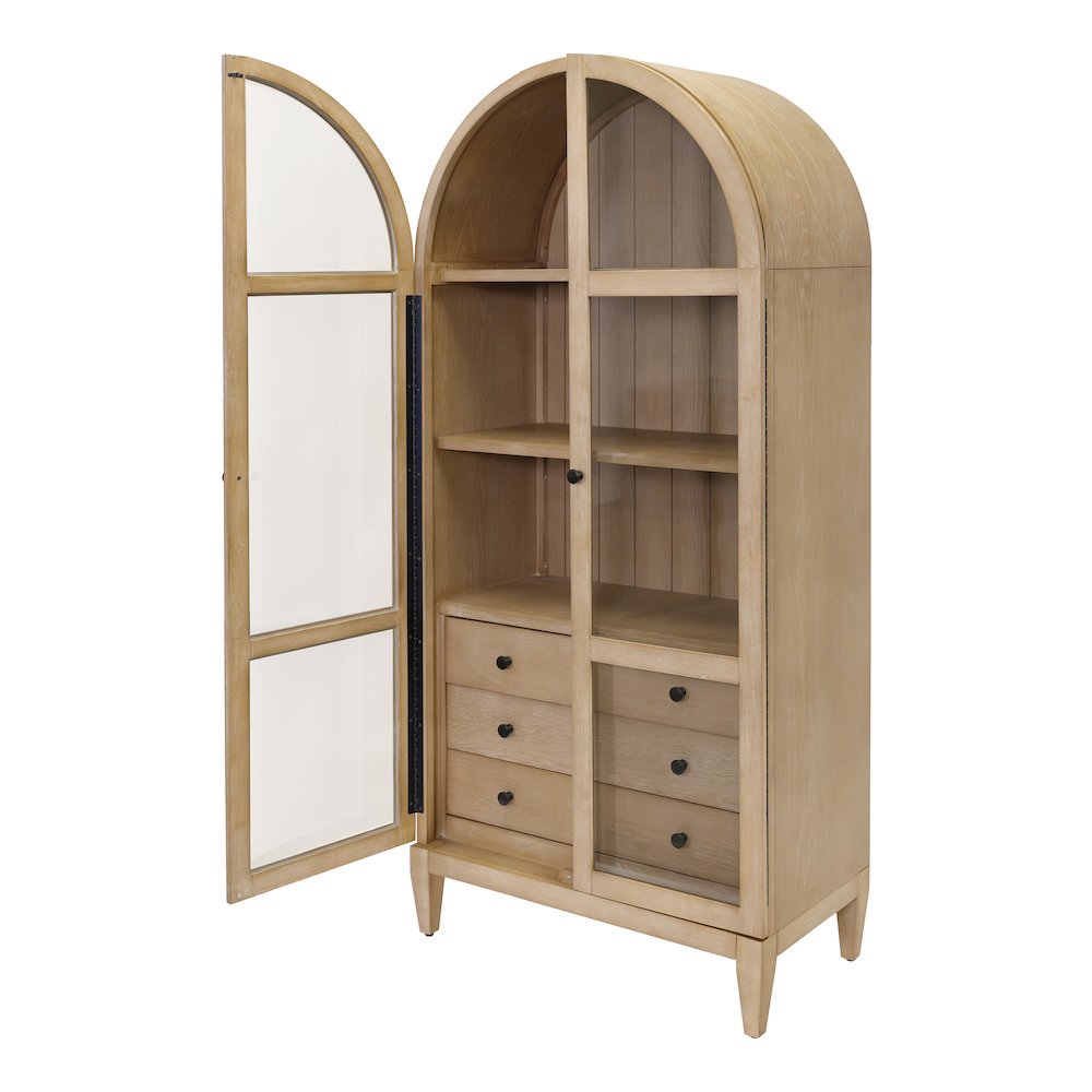 Elegant Arch Cabinet with Storage, Wood Hutch Cabinet for Living Room. Picture 12