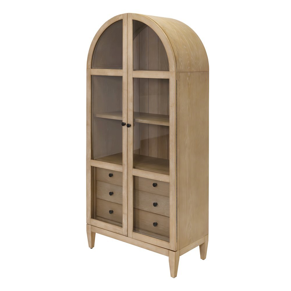 Elegant Arch Cabinet with Storage, Wood Hutch Cabinet for Living Room. Picture 2