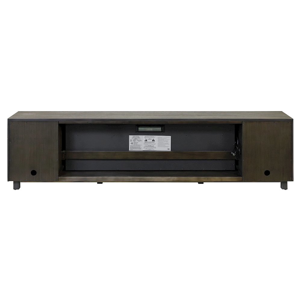 Gray Electric Fireplace TV Stand, Entertainment Console for Living Room. Picture 8