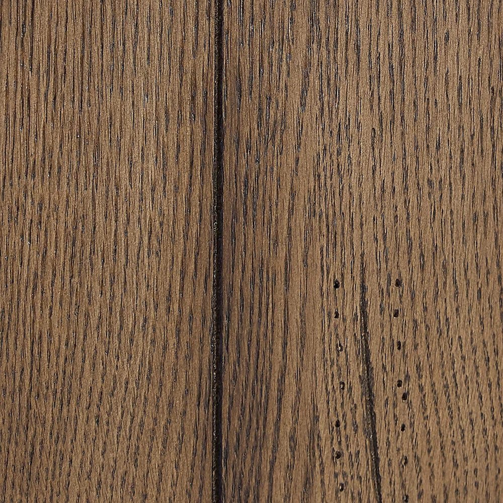 8-Foot Tall Wood Bookcase with 5 Adjustable Shelves, Steel Frame, Brown. Picture 5