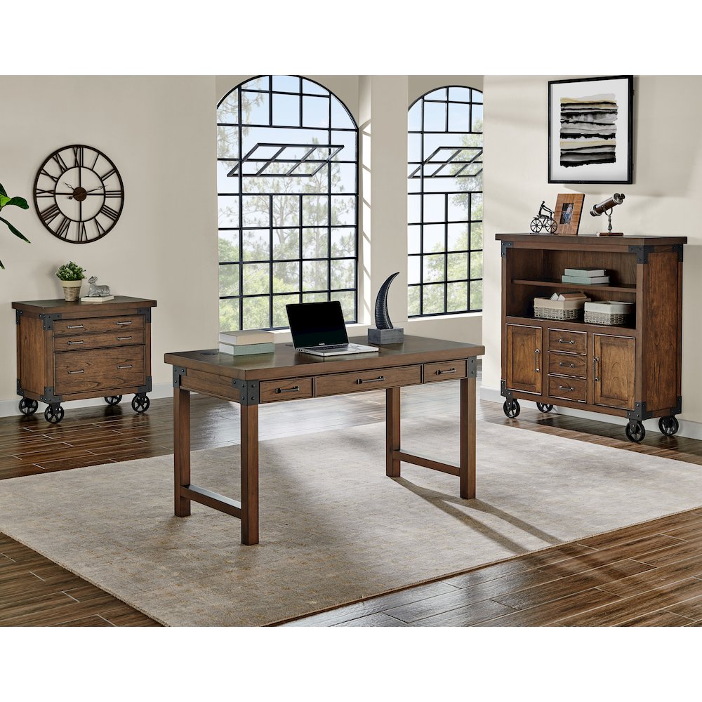 Addison Rustic Writing Desk. Picture 4