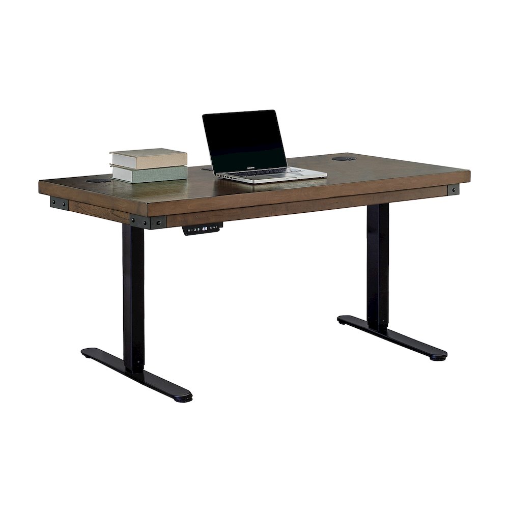 Addison Rustic Electric Sit/Stand Desk. Picture 2