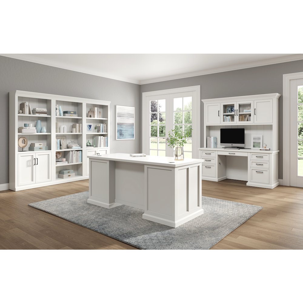 Abby Wood Hutch With Doors, Storage Hutch. Picture 8