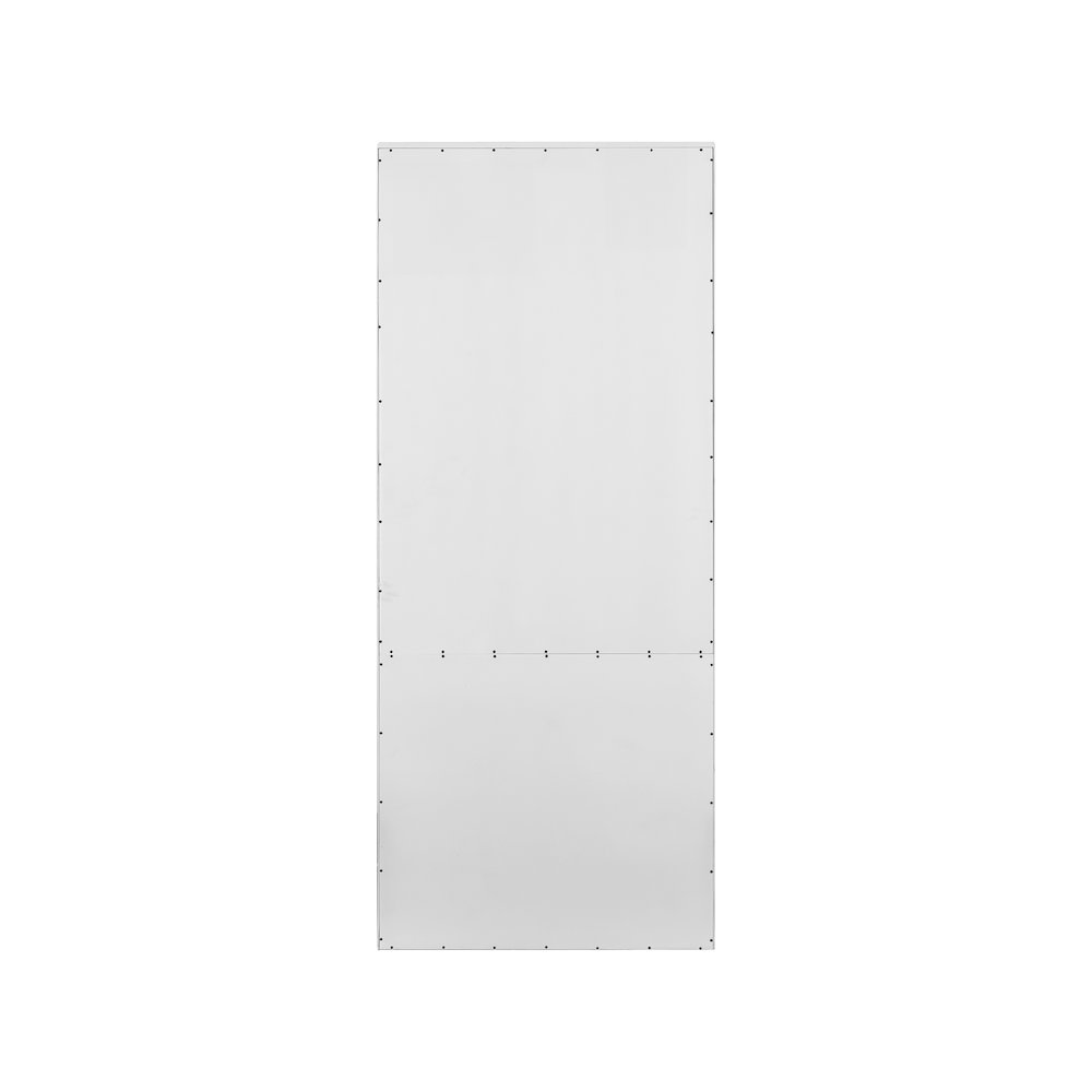 Modern Wood Lower Doors Bookcase, Office Bookcase, Office Shelving, White. Picture 4