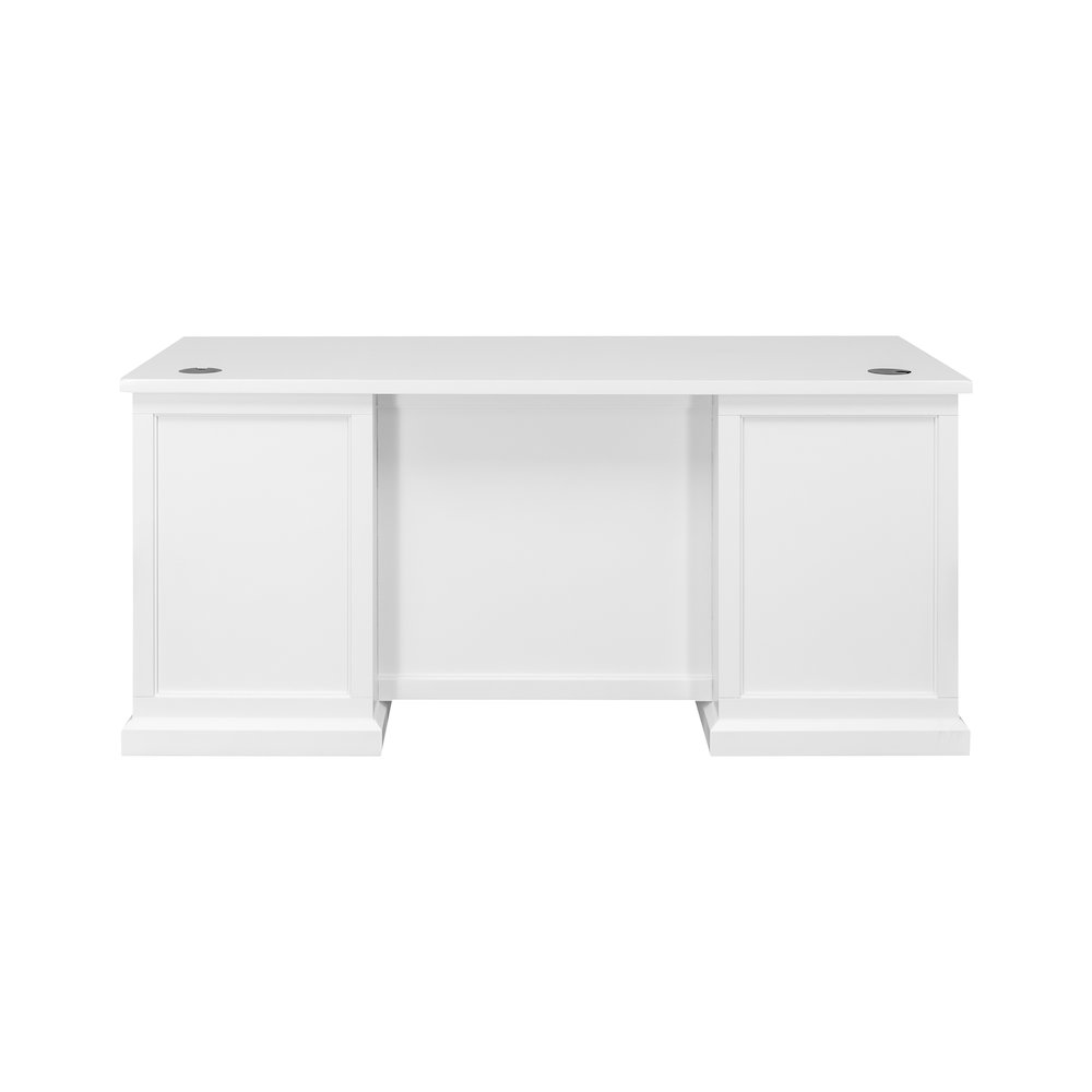 Abby Wood Double Pedestal Executive Desk. Picture 3