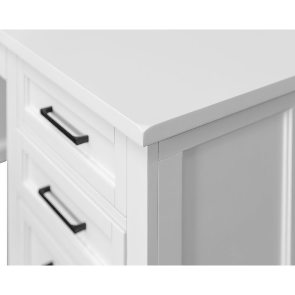 Abby Wood Double Pedestal Executive Desk. Picture 5