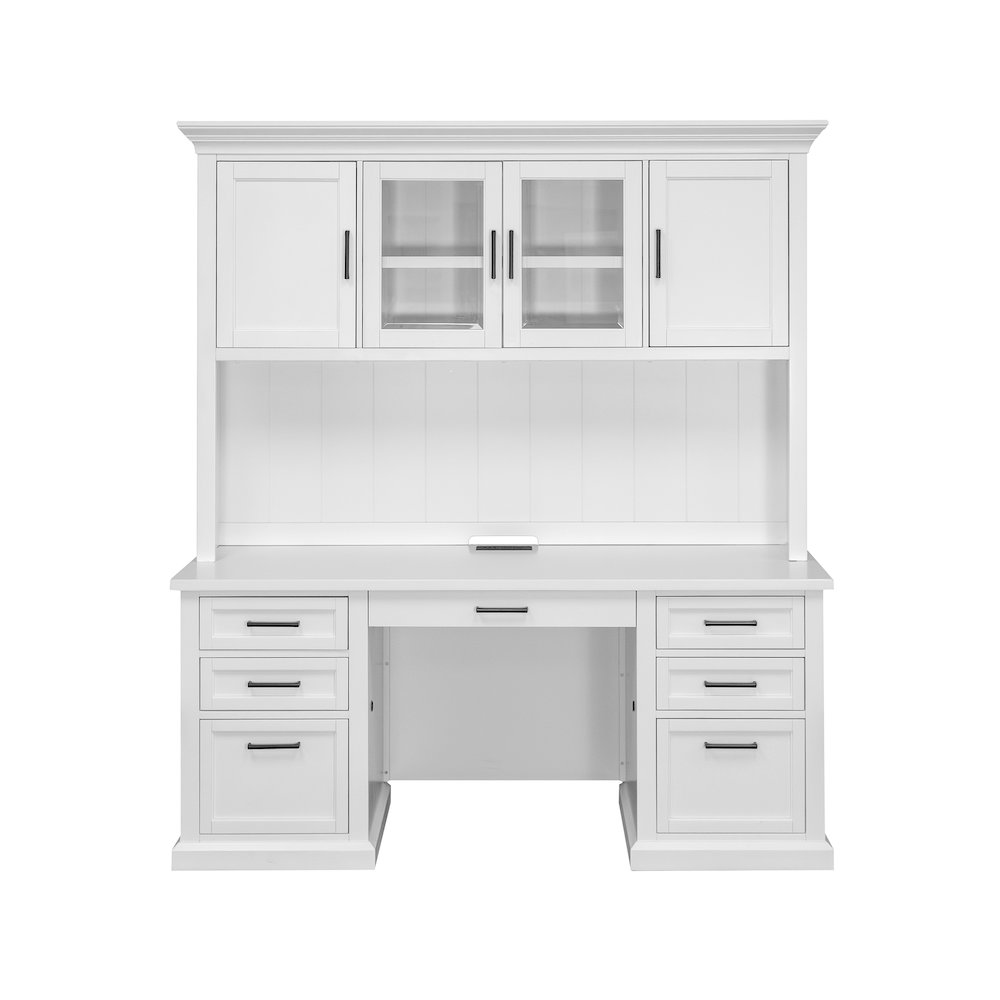 Abby Wood Hutch With Doors, Storage Hutch. Picture 2