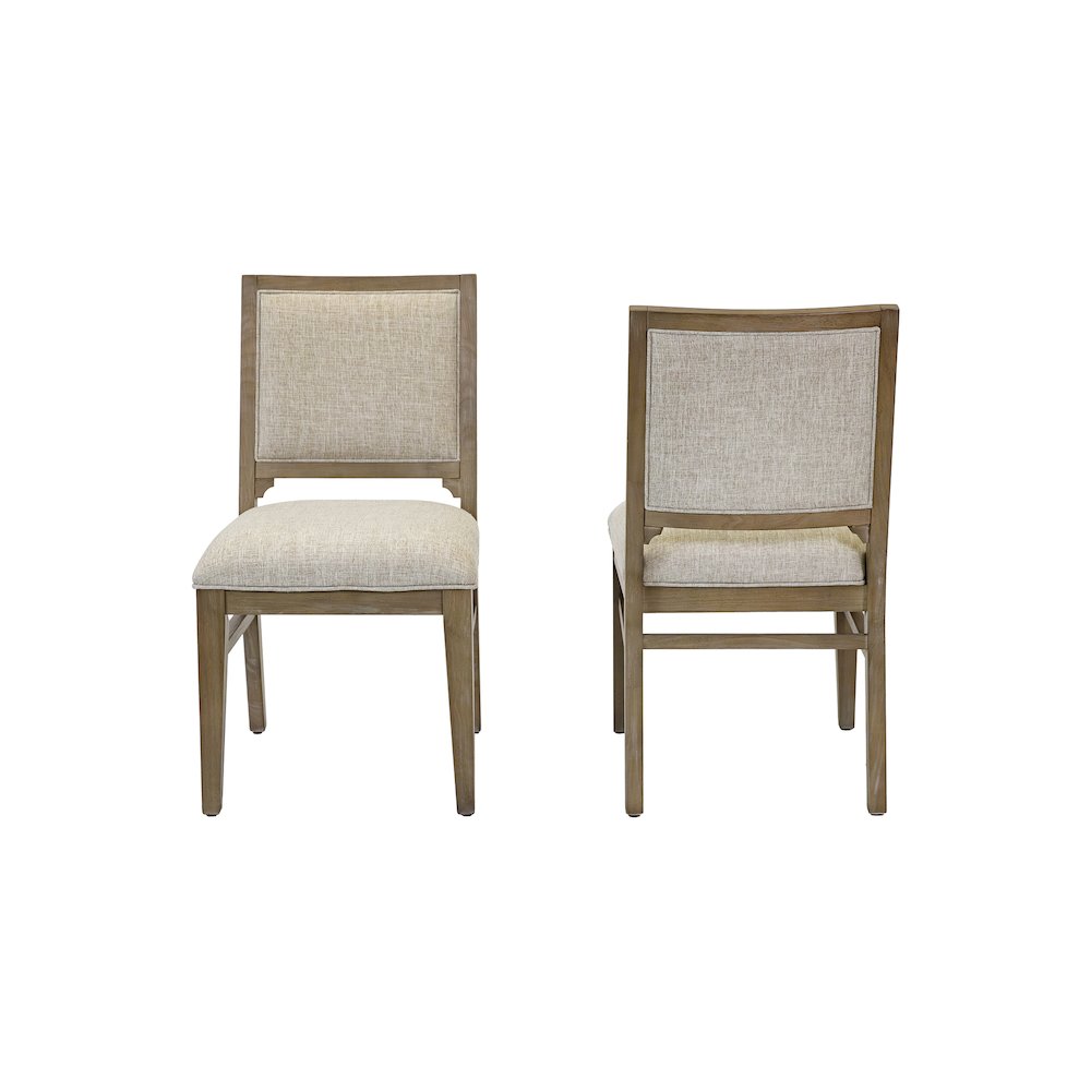 Bluff Point Two Wood Modern Kitchen Dining Table Chairs, Brown. Picture 1