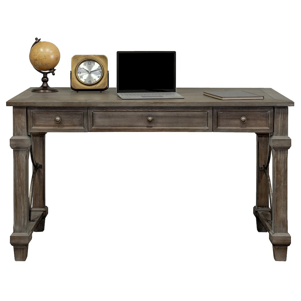 Carson Wood Writing Desk, Writing Table, Gray. Picture 10