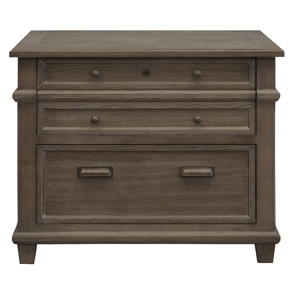 Carson Wood Lateral File, Storage File Drawer, Gray. Picture 2